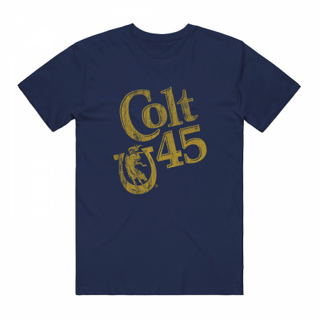 Colt 45 Distressed Logo Navy T-Shirt